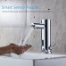 Automatic Sensor Faucet Sensor Touchless Faucet Induction Faucet Bathroom Sink Faucet Water Faucet Noble Non-Touchl Faucet Copper Sink Tap Bathroom Fixtures Hot & Cold Mixer Faucet - B07DSB4NY8